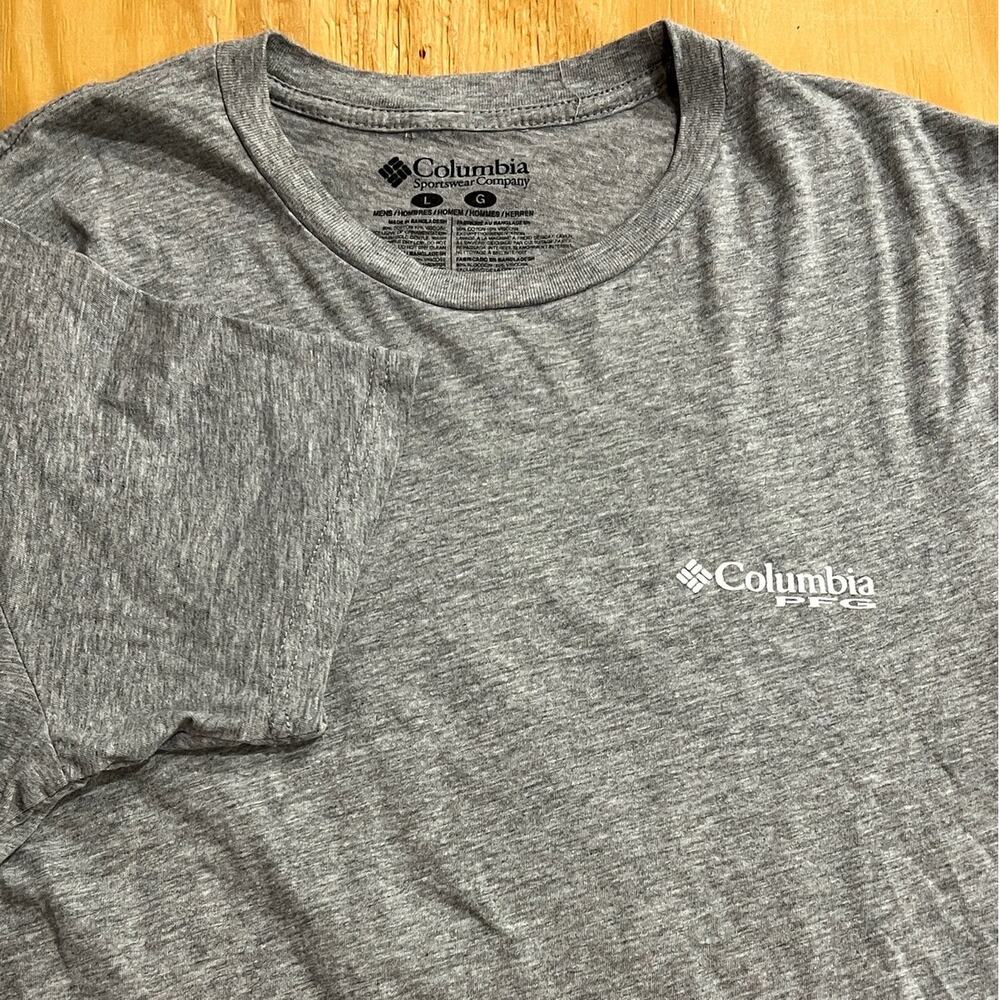 Columbia Sportswear Company PFG Grey‎ Marlin Fishing Boat Graphic T Shirt Men L - Picture 4 of 7